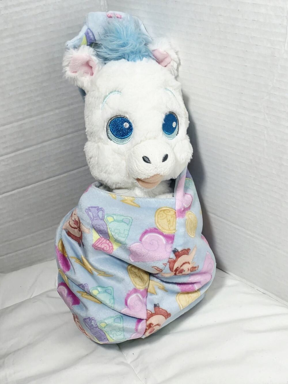 Disney Parks Hercules Pegasus Plush Baby Blanket Swaddle Retired Discontinued